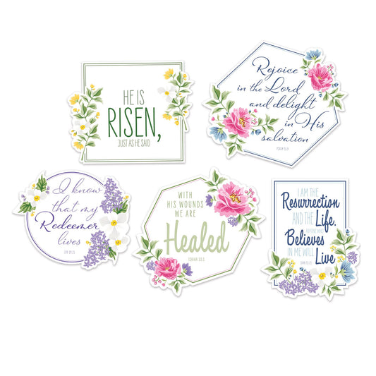 Beistle He Is Risen! Cutouts 8 in -11 in  (5/Pkg) Party Supply Decoration : Easter