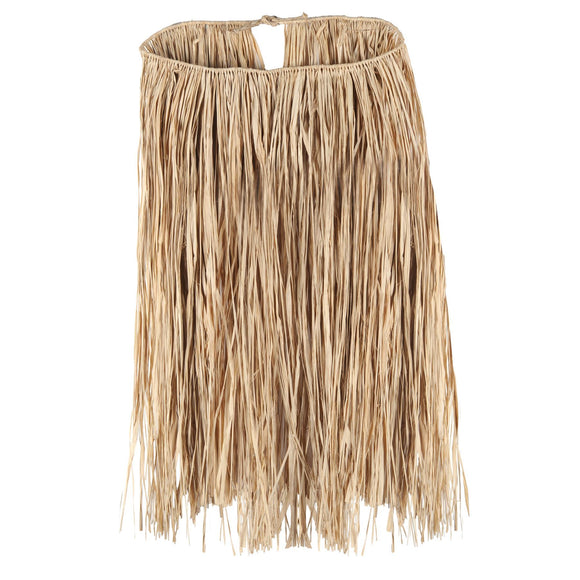 Beistle Value Raffia Hula Skirt (King Size Natural) - Party Supply Decoration for Luau