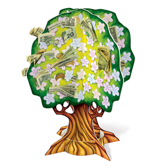Beistle 3-D Baby Shower Money Tree - Party Supply Decoration for Baby Shower