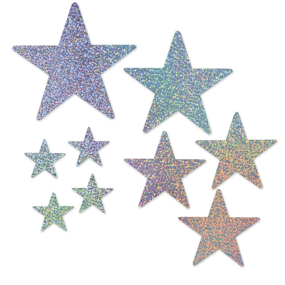 Beistle Star Cutouts - 9 Per Package Asstd (9/Pkg) Party Supply Decoration : General Occasion