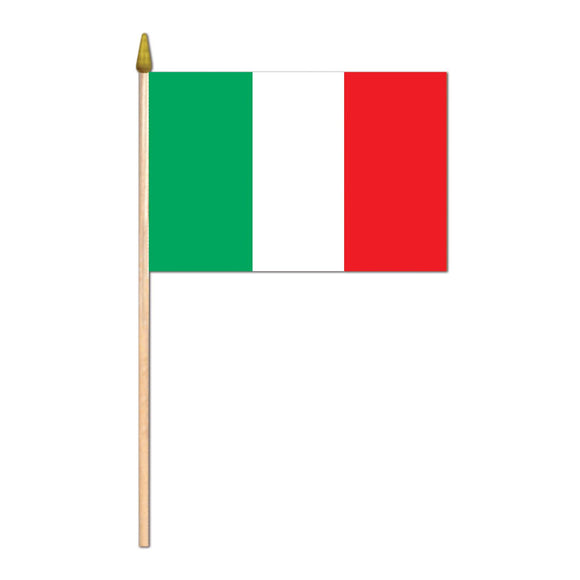 Beistle Rayon Italian Flag (4 in X 6 in) - Party Supply Decoration for Italian