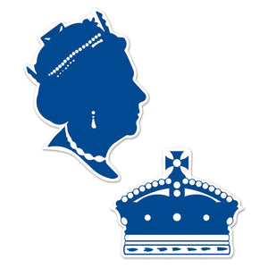 Beistle Queen Silhouettes - Party Supply Decoration for British