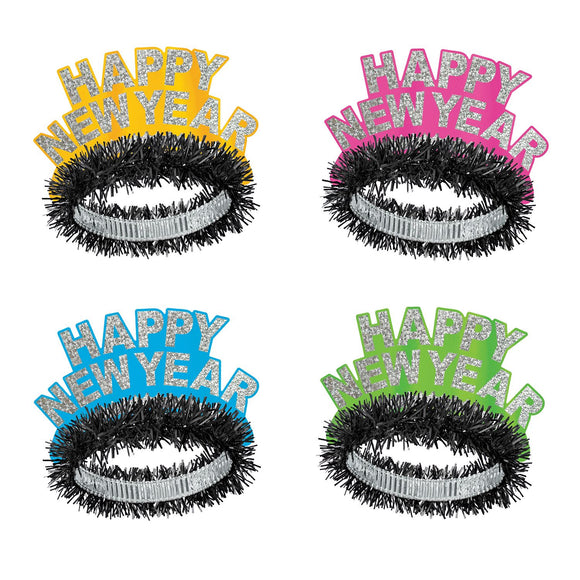 Beistle Neon Tiaras - Party Supply Decoration for New Years