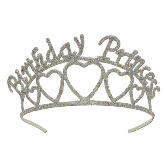 Beistle Glittered Birthday Princess Tiara - Party Supply Decoration for Birthday