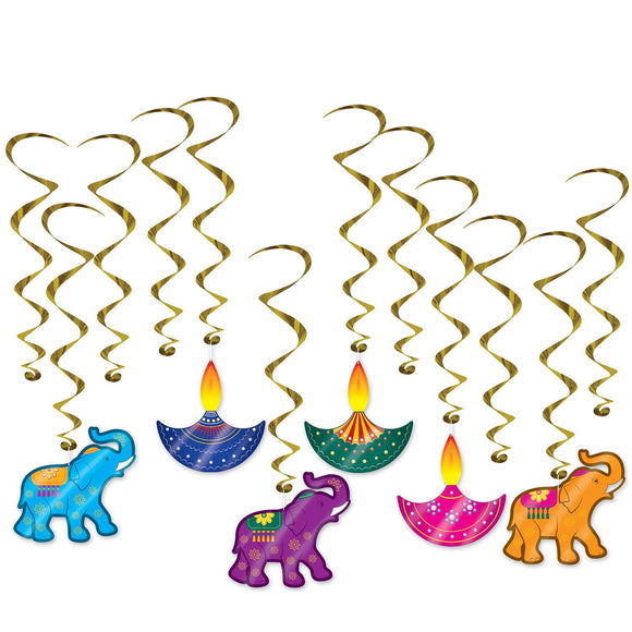 Beistle Diwali Whirls - Party Supply Decoration for Diwali