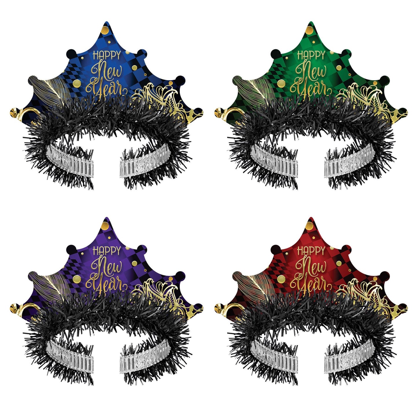 Beistle Midnight Masquerade Tiaras (50 per pack) - Party Supply Decoration for New Years