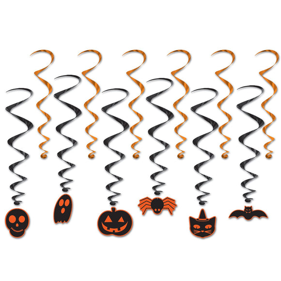 Beistle Halloween Whirls - Party Supply Decoration for Halloween