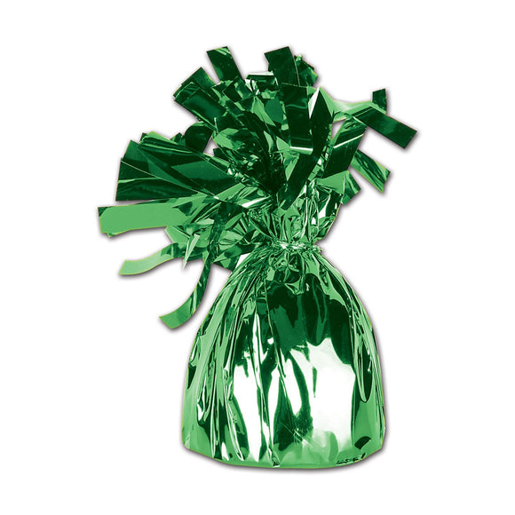 Beistle Green Metallic Wrapped Balloon Weight - Party Supply Decoration for General Occasion