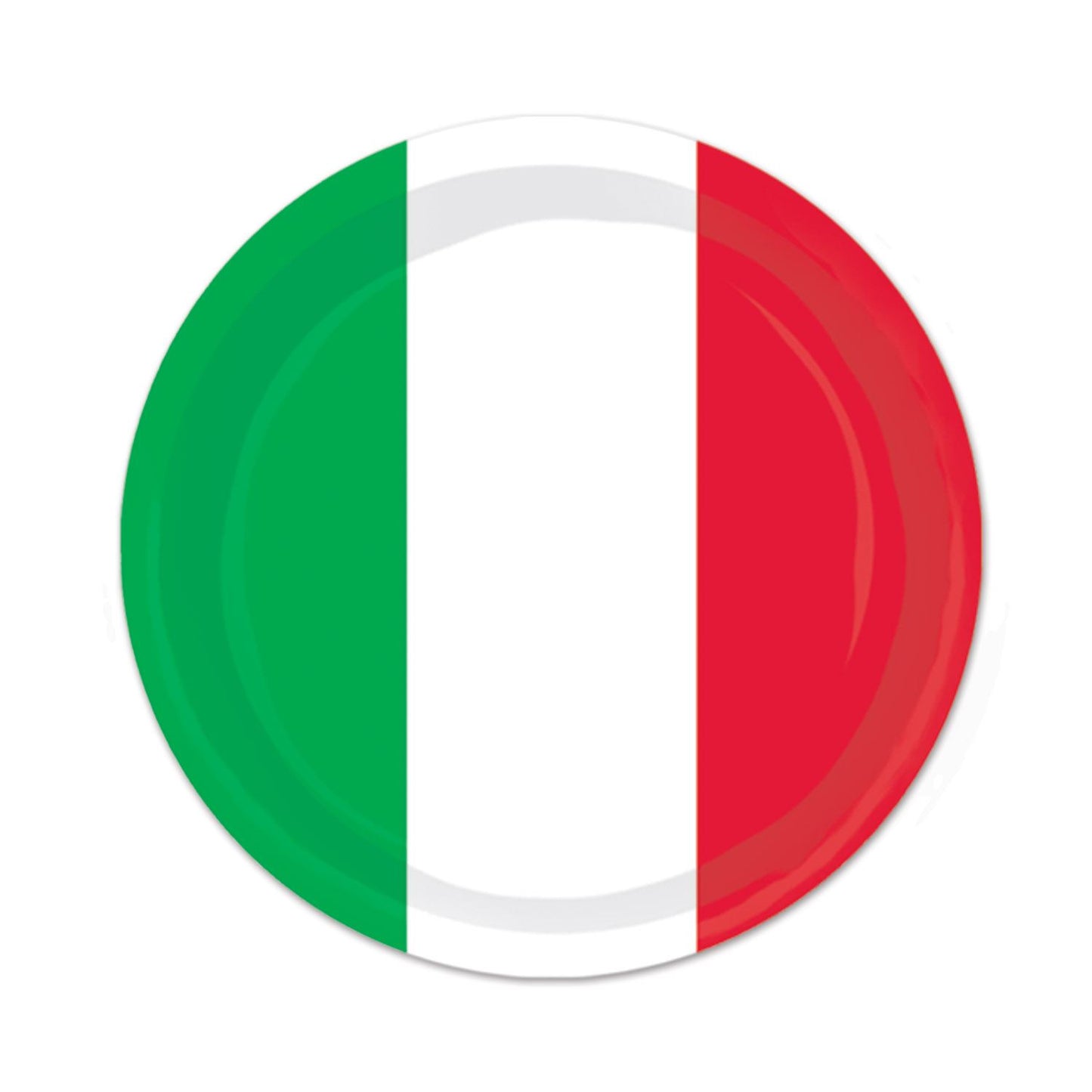 Beistle Red, White & Green Plates - Party Supply Decoration for Fiesta / Cinco de Mayo