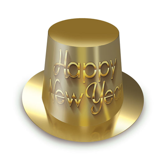 Beistle Golden New Year Hi-Hat - 25 per package   Party Supply Decoration : New Years