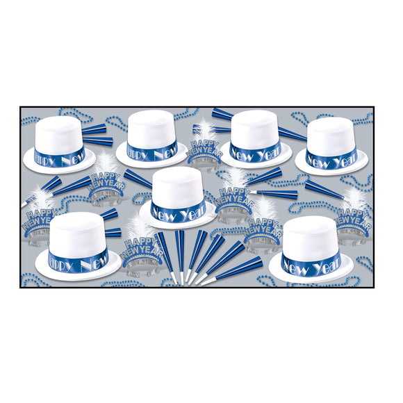 Beistle Artic Blue Asst for 50 - Party Supply Decoration for New Years