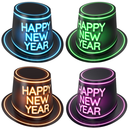 Beistle Glowing New Year Hi-Hats   Party Supply Decoration : New Years