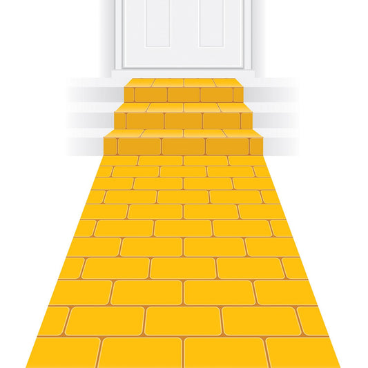 Beistle Yellow Brick Runner - Party Supply Decoration for Princess