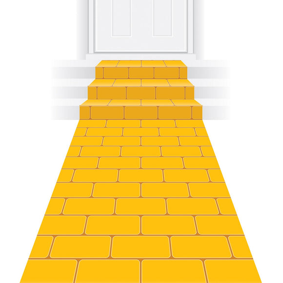 Beistle Yellow Brick Runner - Party Supply Decoration for Princess