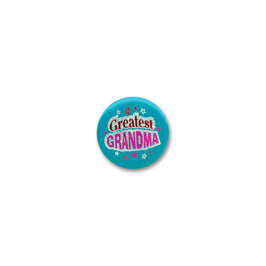 Beistle Greatest Grandma Satin Button - Party Supply Decoration for Mothers/Fathers Day