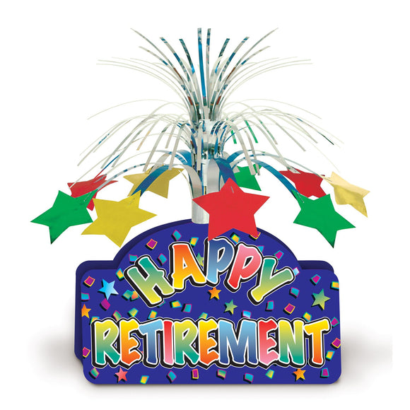 Beistle Happy Retirement Centerpiece 13 in  (1/Pkg) Party Supply Decoration : Retirement