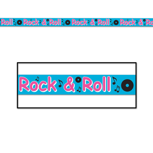 Beistle Rock and Roll Party Tape - Party Supply Decoration for 50's/Rock & Roll