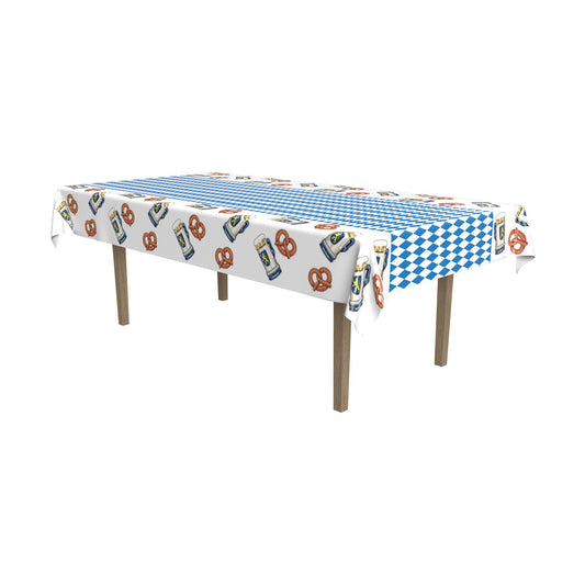 Beistle Oktoberfest Tablecover 54 in  x 108 in  (1/Pkg) Party Supply Decoration : Oktoberfest