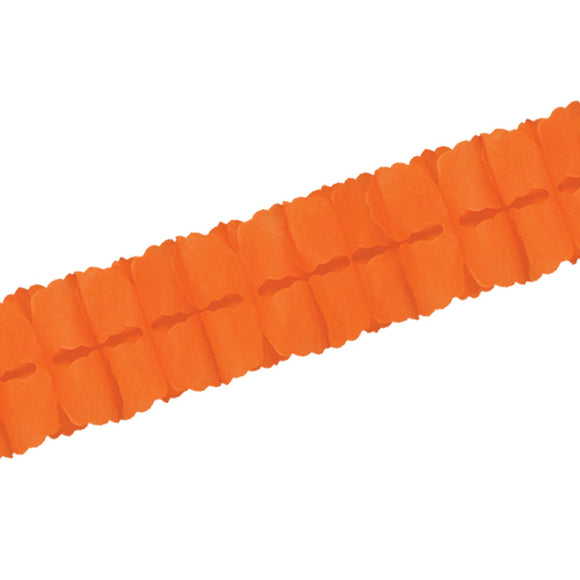 Beistle Orange Leaf Garland - Party Supply Decoration for General Occasion