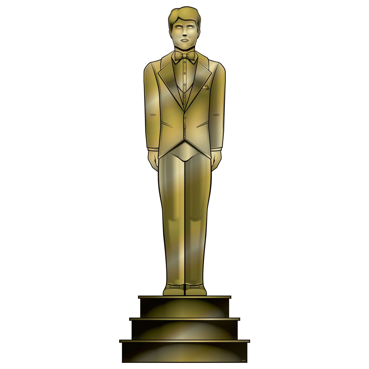 Beistle Red Carpet Male Statuette Stand-Up - Party Supply Decoration for Prom