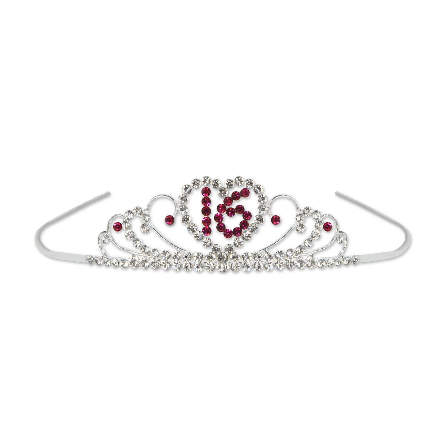 Beistle Sweet 16 Royal Rhinestone Tiara - Party Supply Decoration for Sweet 16