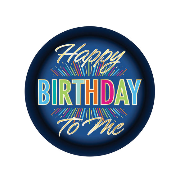 Beistle Happy Birthday To Me Button - Party Supply Decoration for Birthday