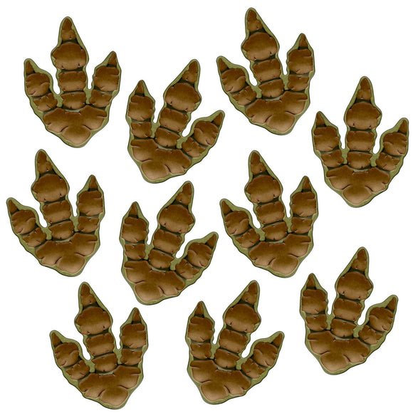 Beistle Dinosaur Tracks Peel 'N Place - Party Supply Decoration for Dinosaurs