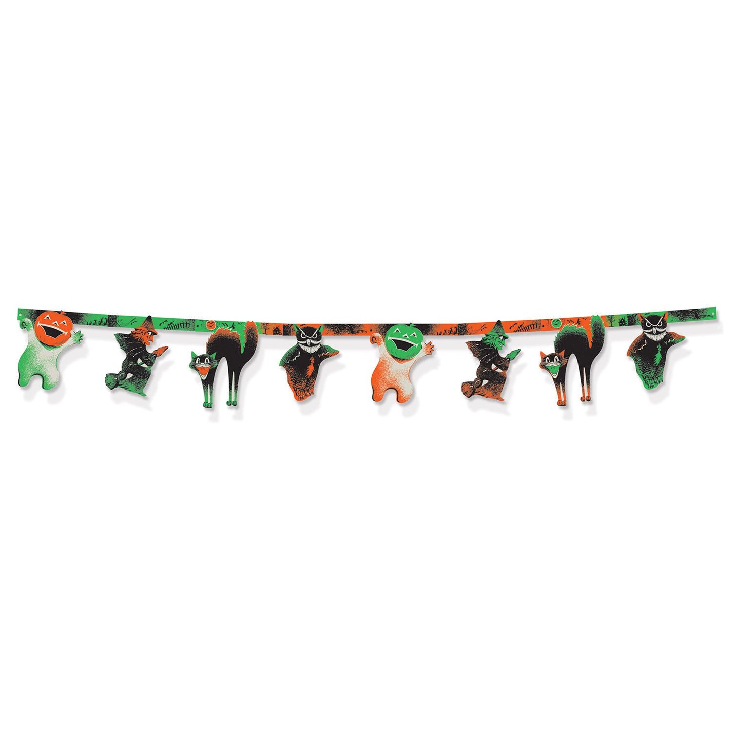 Beistle Vintage Halloween Streamer 10 in  x 6' 11 in  (1/Pkg) Party Supply Decoration : Halloween-Vintage