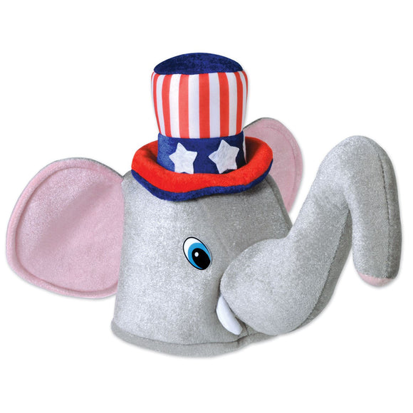 Beistle Plush Patriotic Elephant Hat  (1/Card) Party Supply Decoration : Patriotic