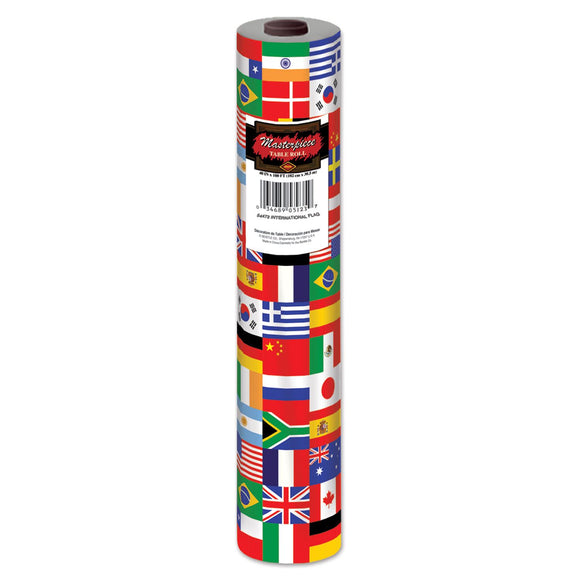 Beistle International FlagTable Roll - Party Supply Decoration for International