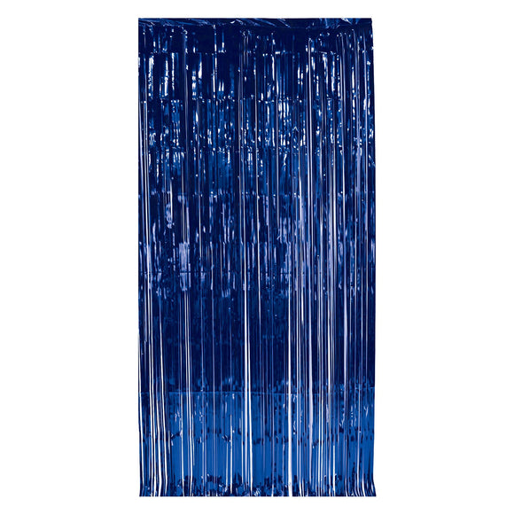 Beistle Blue 1-Ply Gleam N Curtain - Party Supply Decoration for General Occasion