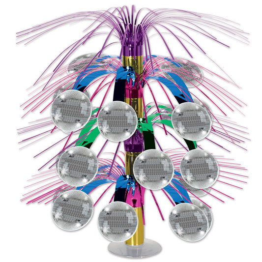 Beistle Disco Ball Cascade Centerpiece 18 in  (1/Pkg) Party Supply Decoration : 70's