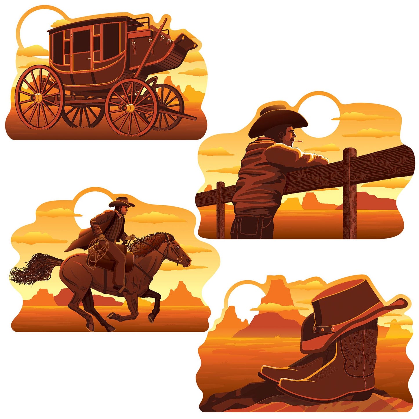 Wild West Cutouts