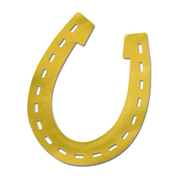 Beistle Foil Horseshoe Silhouette - Party Supply Decoration for Western