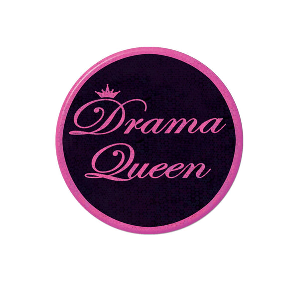 Beistle Drama Queen Party Button - Party Supply Decoration for Bachelorette