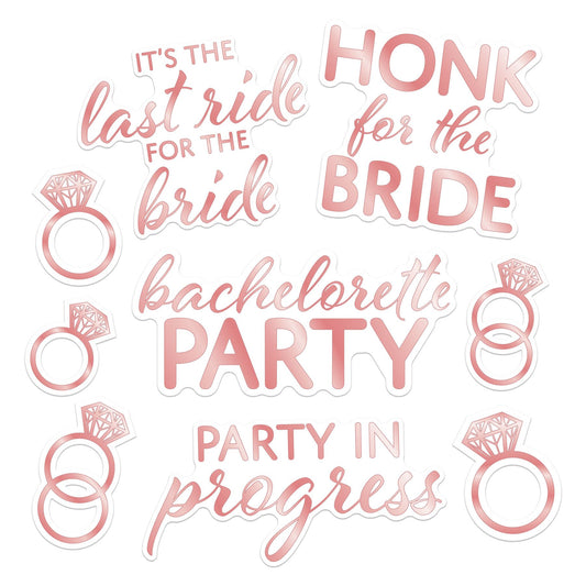 Beistle Bachelorette Auto-Clings - Party Supply Decoration for Bachelorette