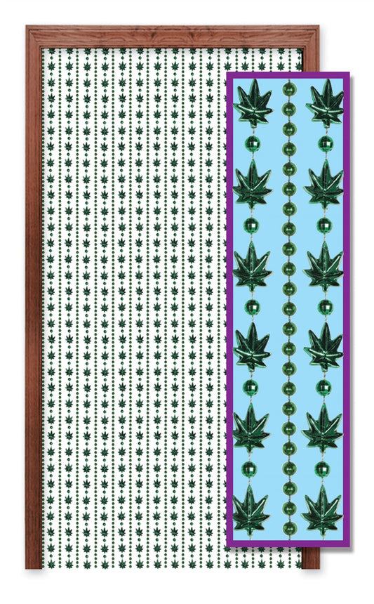 Beistle Weed Bead Curtain - Party Supply Decoration for 420