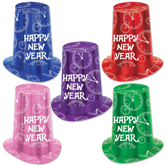 Beistle Midnight Clock Super Hi-Hats 10 in   Party Supply Decoration : New Years