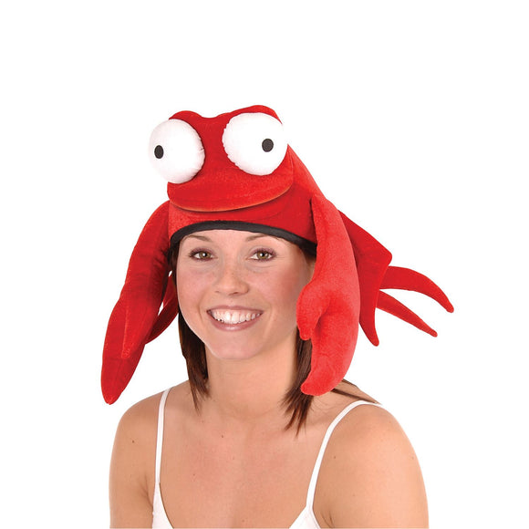 Beistle Plush Crab Hat  (1/Card) Party Supply Decoration : Luau