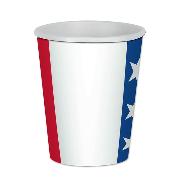 Beistle Patriotic Beverage Cups - Party Supply Decoration for Patriotic