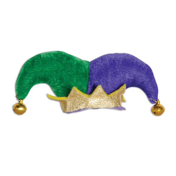 Beistle Jester Hat Hair Clip  (1/Card) Party Supply Decoration : Mardi Gras