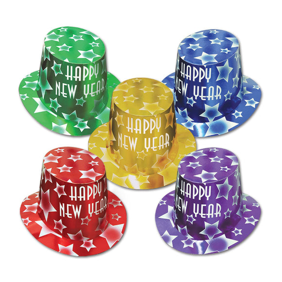 Beistle Gem-Star New Year Hi-Hats (sold 25 per box)   Party Supply Decoration : New Years