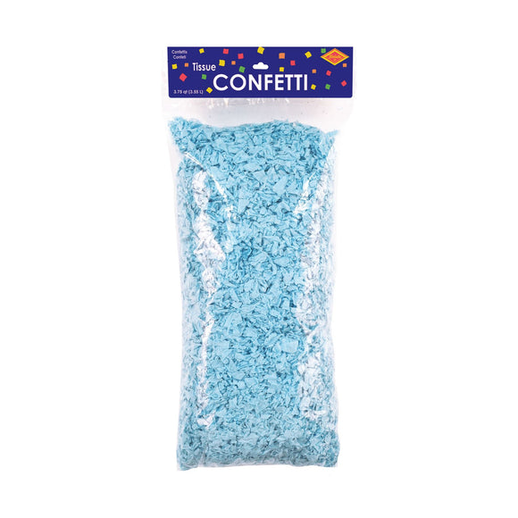 Beistle Tissue Confetti - Light Blue - Party Supply Decoration for Baby Shower