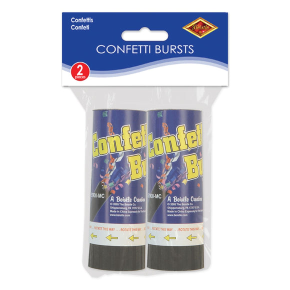 Beistle Confetti Bursts (2/pkg) - Party Supply Decoration for General Occasion