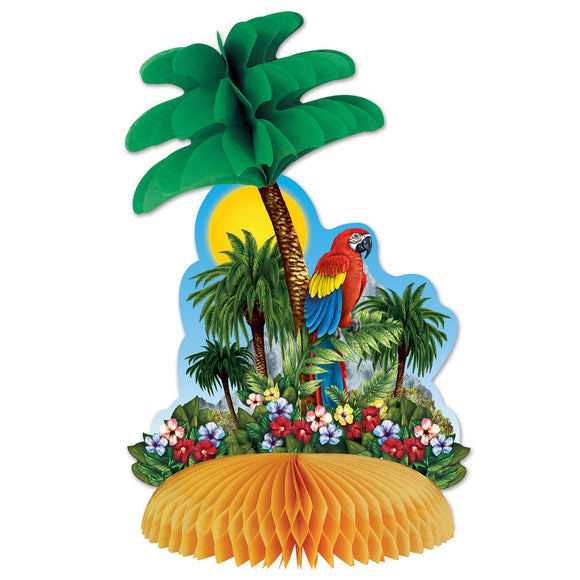 Beistle Tropical Island Centerpiece 12 in  (1/Pkg) Party Supply Decoration : Luau