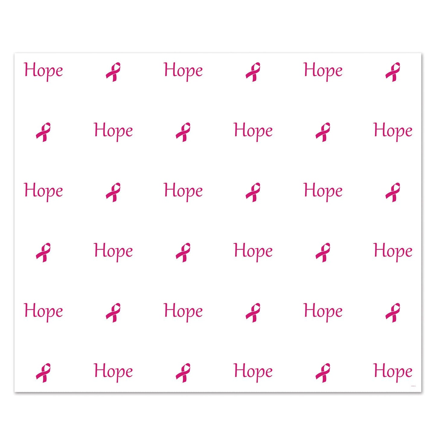 Beistle Hope Insta-Mural - Party Supply Decoration for Pink Ribbon