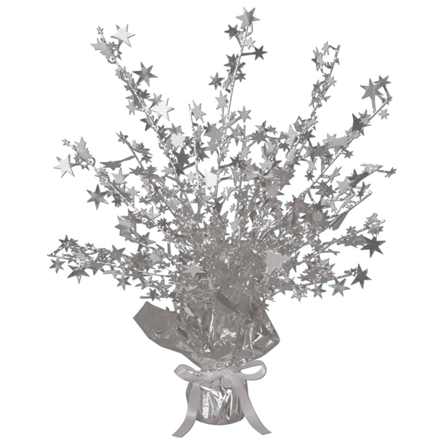 Beistle Silver Star Gleam N Burst Centerpiece 15 in  (1/Pkg) Party Supply Decoration : General Occasion