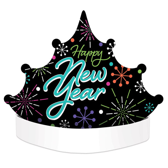 Beistle Happy New Year Tiara Headband   Party Supply Decoration : New Years
