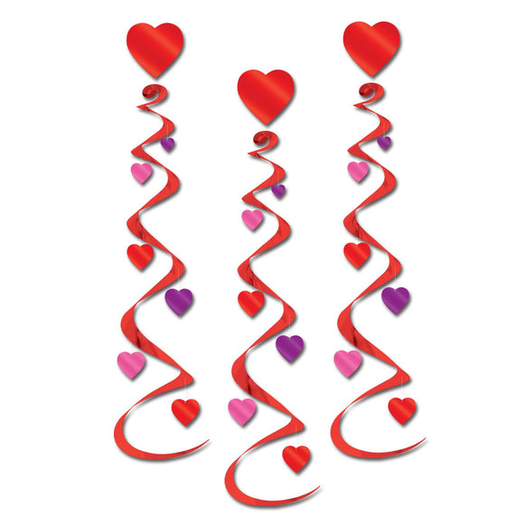 Beistle Heart Whirls - Party Supply Decoration for Valentines