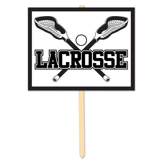Beistle Lacrosse Yard Sign 11 in  x 14 in   Party Supply Decoration : Sports